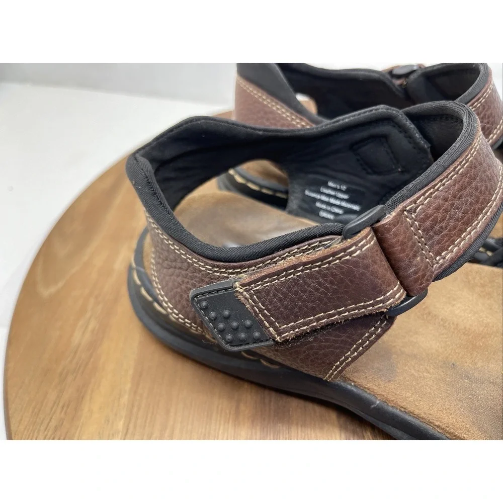 Dr Scholl's Sandals‎ Men's Size 11 Graven Brown Leather Sandals